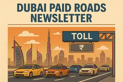 Dubai paid roads newsletter illustration Dubai paid roads newsletter illustration