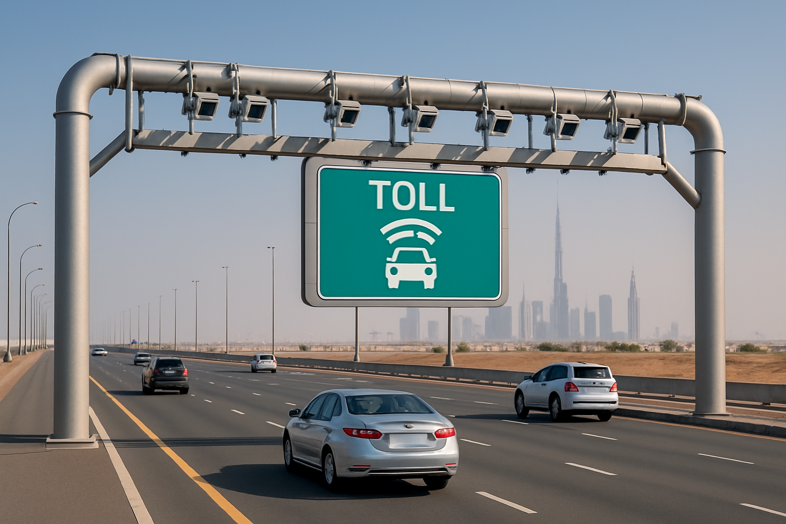 Advanced toll collection system on a UAE highway